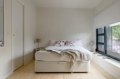 Cama o camas de una habitación en Acogedor Dúplex en Salamanca