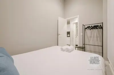 Cama o camas de una habitación en Las Letras a tus pies para 7 en San Pedro 26 GL