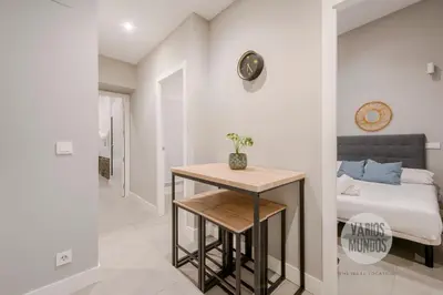 Cama o camas de una habitación en Las Letras a tus pies para 7 en San Pedro 26 GL