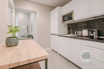 Una cocina o zona de cocina en Las Letras a tus pies para 7 en San Pedro 26 GL