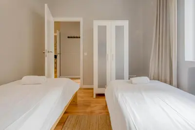 Cama o camas de una habitación en Excelente piso de 3 habitaciones en La Latina-Centro
