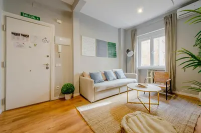 Zona de estar de Excelente piso de 3 habitaciones en La Latina-Centro