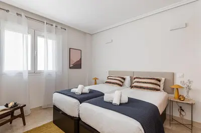 Cama o camas de una habitación en Waou Gran Via Apartment I - Corta Duración