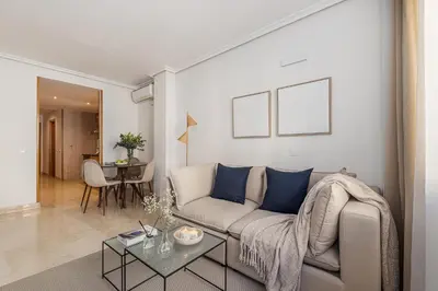 Zona de estar de Waou Gran Via Apartment I - Corta Duración