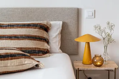 Cama o camas de una habitación en Waou Gran Via Apartment III - Corta Duración