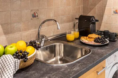 Una cocina o zona de cocina en Waou Gran Via Apartment III - Corta Duración