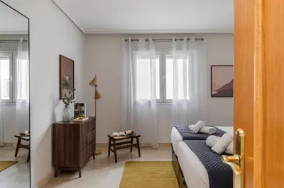 Cama o camas de una habitación en Waou Gran Via Apartment IV - Corta Duración
