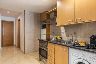 Una cocina o zona de cocina en Waou Gran Via Apartment IV - Corta Duración