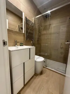 Un baño de CASA DE HUÉSPEDES ALMIRANTE MADRID