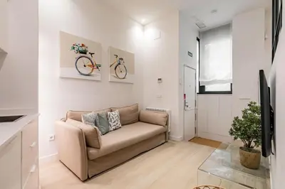 Zona de estar de Charming Almudena
