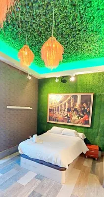 Cama o camas de una habitación en LOFT DELUXE - MADRID RETIRO