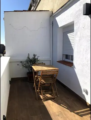 Un balcón o terraza de Ático en Madrid Rio(Parking opcional bajo disponibilidad)