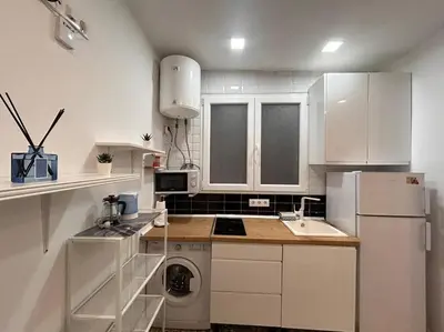 Una cocina o zona de cocina en Centrally located flat in Madrid M80.8
