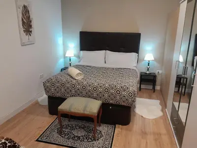 Cama o camas de una habitación en Alojamiento central