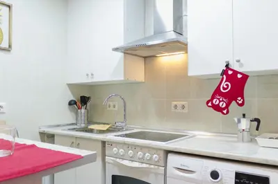 Una cocina o zona de cocina en Alojamiento central