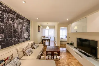Zona de estar de MyHouseSpain-Tranquilo apartamento con balcón