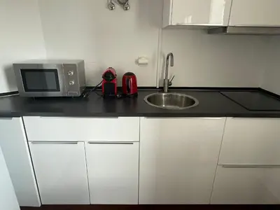 Una cocina o zona de cocina en Estudio con Terraza Ibiza-Retiro I