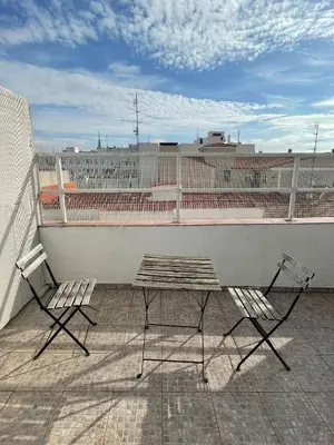 Un balcón o terraza de Estudio con Terraza Ibiza-Retiro I