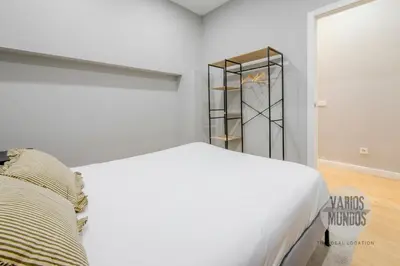 Cama o camas de una habitación en Confort Madrileño para 8 en Tirso de Molina E2