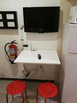 Una cocina o zona de cocina en Microloft en Lavapiés, 15 metros