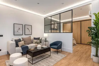 Zona de estar de MH Apartments Soho Madrid