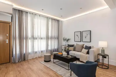 Zona de estar de MH Apartments Soho Madrid