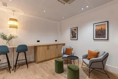 Zona de estar de MH Apartments Soho Madrid