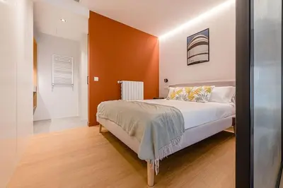 Cama o camas de una habitación en Hermoso estudio en Legazpi °2
