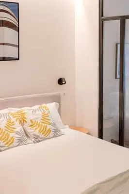 Cama o camas de una habitación en Hermoso estudio en Legazpi °2