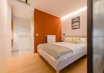 Cama o camas de una habitación en Hermoso estudio en Legazpi °2