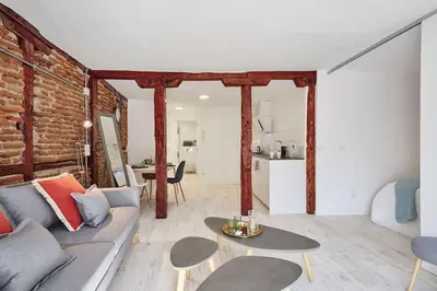 Una cocina o zona de cocina en Acogedor Loft en Chueca. Cozy Loft in Chueca