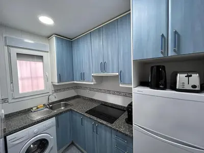 Una cocina o zona de cocina en Cosy flat Arganzuela - AC
