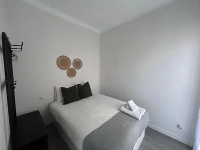 Cama o camas de una habitación en Cosy flat Arganzuela - AC