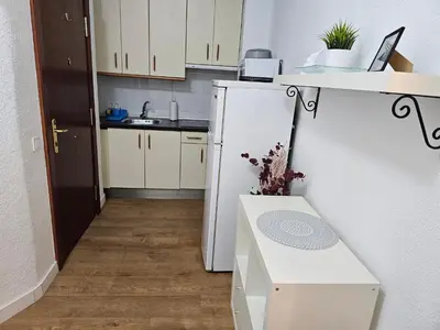 Una cocina o zona de cocina en Apartamento Gran Via Madrid W8.1