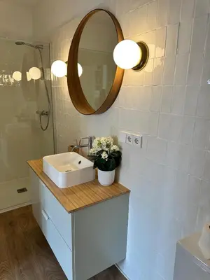Un baño de Moderno apartamento en pleno centro