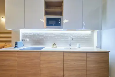 Una cocina o zona de cocina en Madrid Urban Comfort