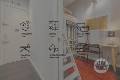 Plano de Great Apt para 6pax in the heart of Madrid Center