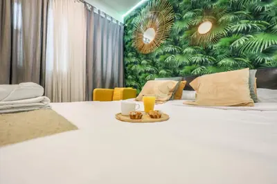 Cama o camas de una habitación en Luxury Apartment in Puerta del Sol Madrid