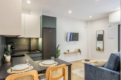 Zona de estar de Luxe apartments Madrid Rio by RentitUP