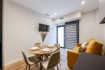 Zona de estar de Luxe apartments Madrid Rio by RentitUP