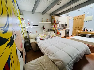 Cama o camas de una habitación en Palafox