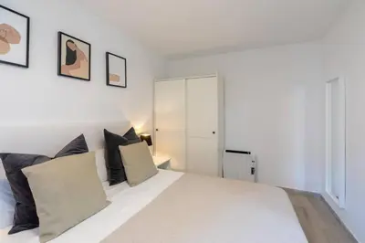 Cama o camas de una habitación en Riva 3