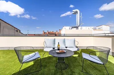 Un balcón o terraza de Amazing private terrace 2 BR