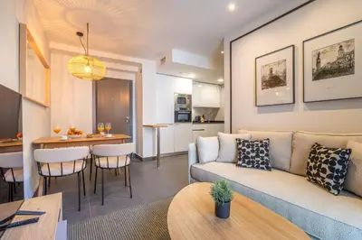 Una cocina o zona de cocina en Fresh 2-Bed Apartment for 3 in La Latina