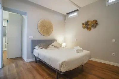 Cama o camas de una habitación en Cozy apartment-1Bedroom 1Bathroom-Lavapiés