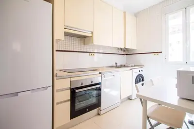 Una cocina o zona de cocina en Apartamentos Dali Madrid