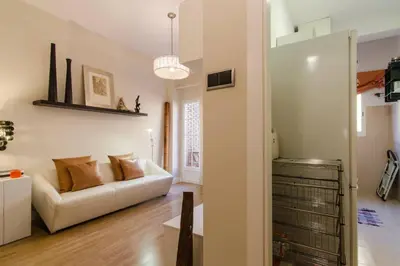 Cama o camas de una habitación en Bright Cozy - Retiro Madrid city centre