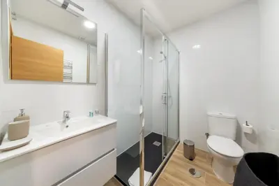 Un baño de Bright stylish 1BD apt with 3 balconies-Chamberí