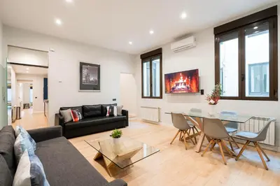 Zona de estar de Atocha3 Superb Location - 4Bedrooms 2 Baths