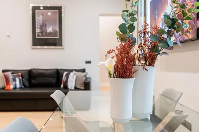 Zona de estar de Atocha3 Superb Location - 4Bedrooms 2 Baths
